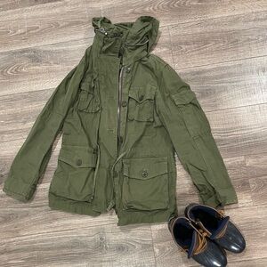 J. Crew Olive Military Field Jacket